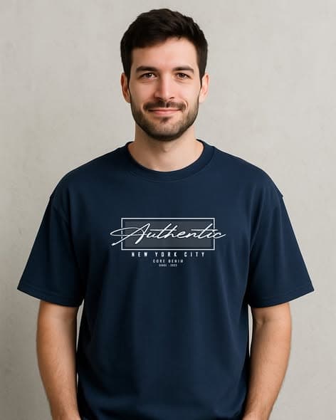 AUTHENTIC VIBES ONLY Drop Shoulder T-Shirt
