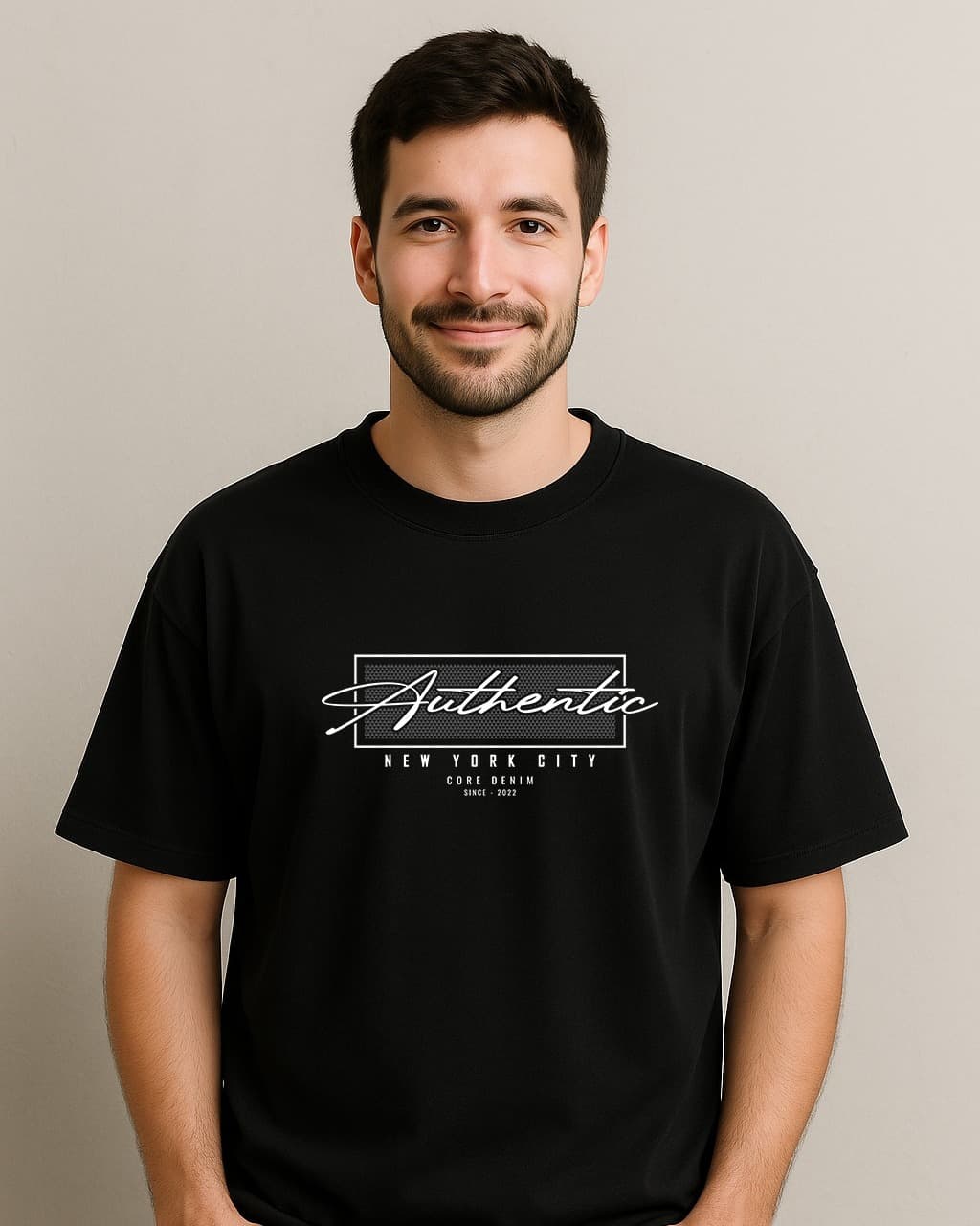 AUTHENTIC VIBES ONLY Drop Shoulder T-Shirt alternate view