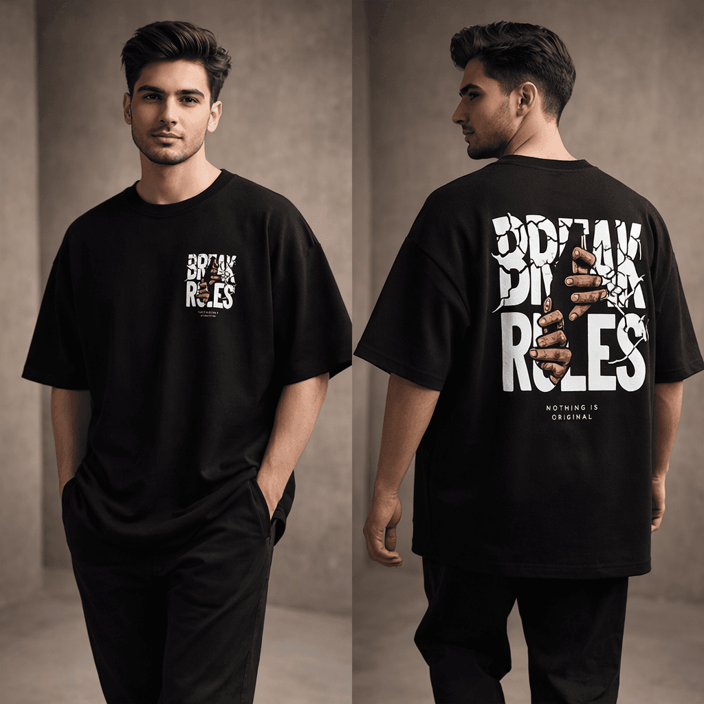 Break Rules Drop Shoulder Tee alternate view