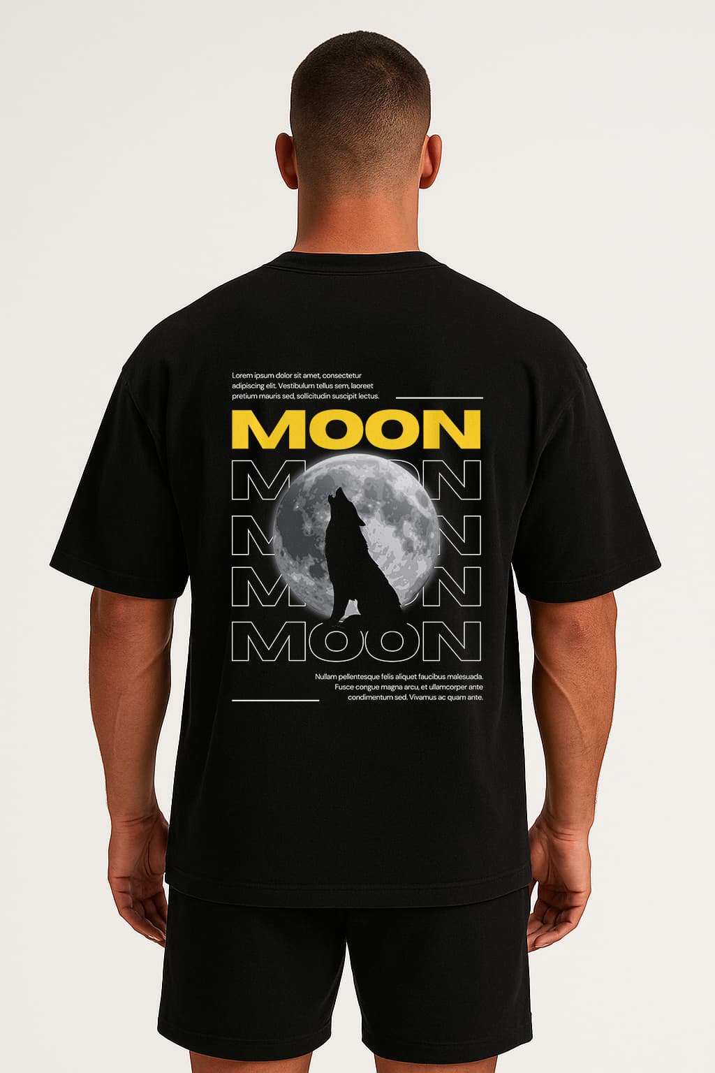MOON HOWL – Drop Shoulder T-Shirt alternate view