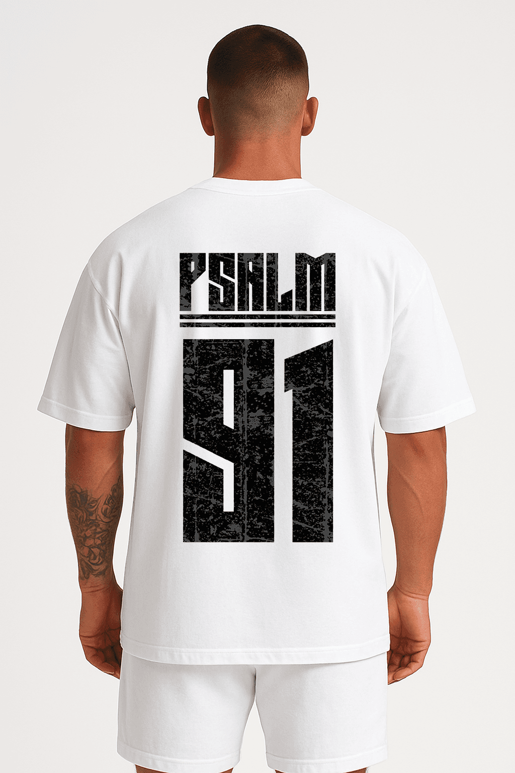 PSALM 91 – Oversized Graphic Drop Shoulder Tee alternate view