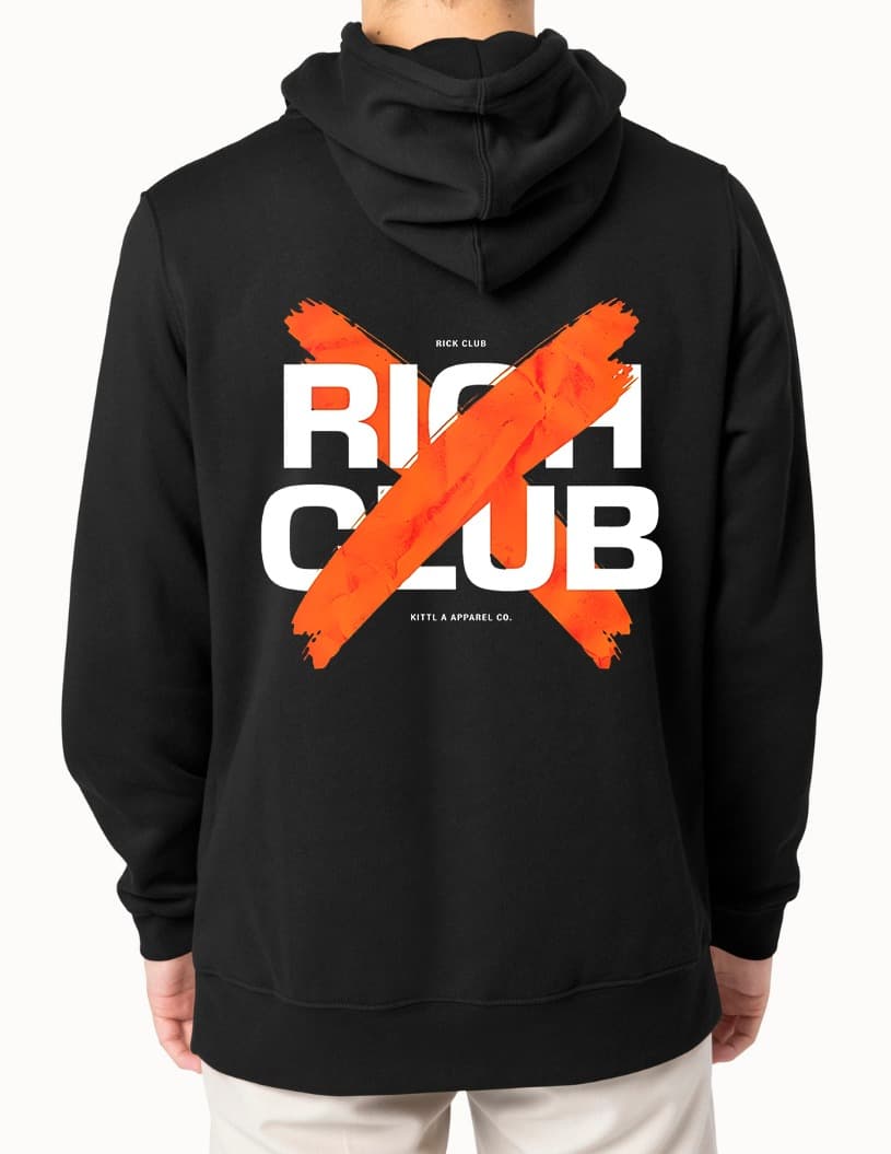 Mens Rich Club Premium Hoodie Luxury Streetwear Edition