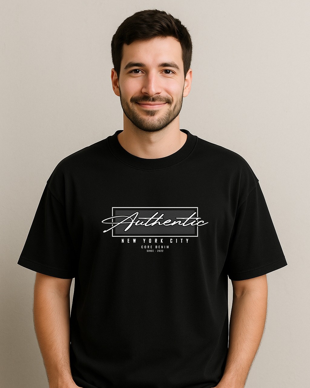 AUTHENTIC VIBES ONLY Drop Shoulder T-Shirt alternate view