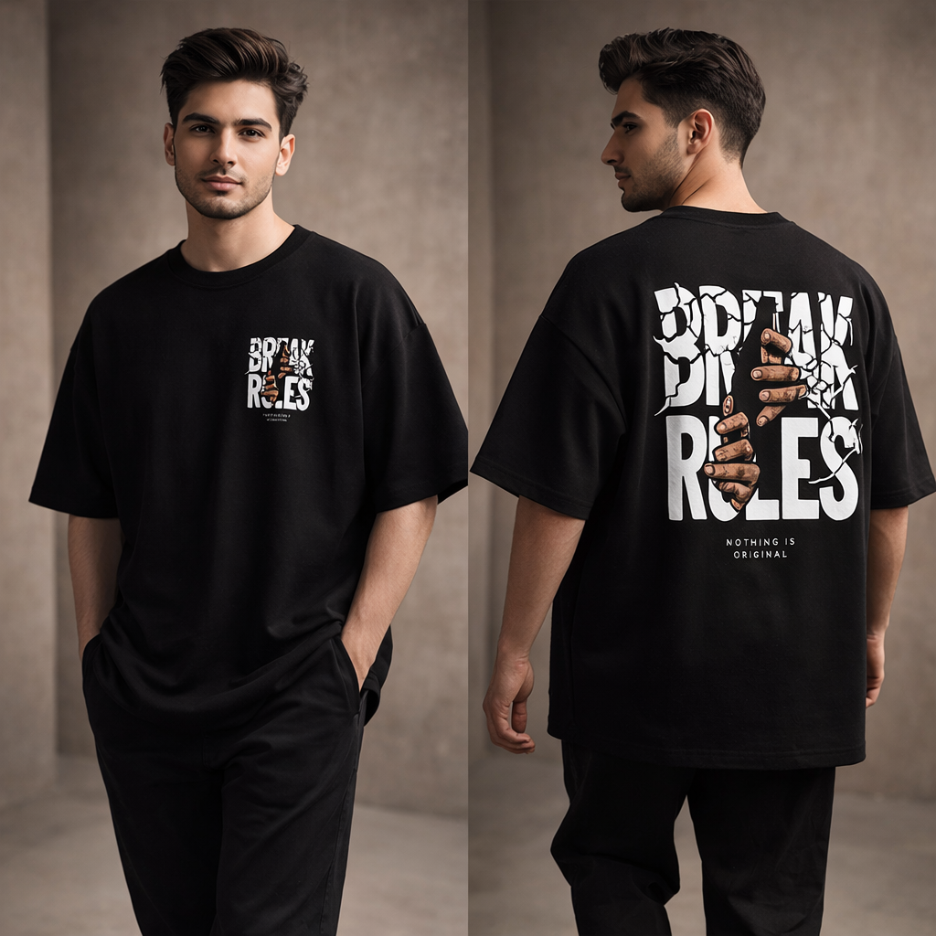 Break Rules Drop Shoulder Tee alternate view
