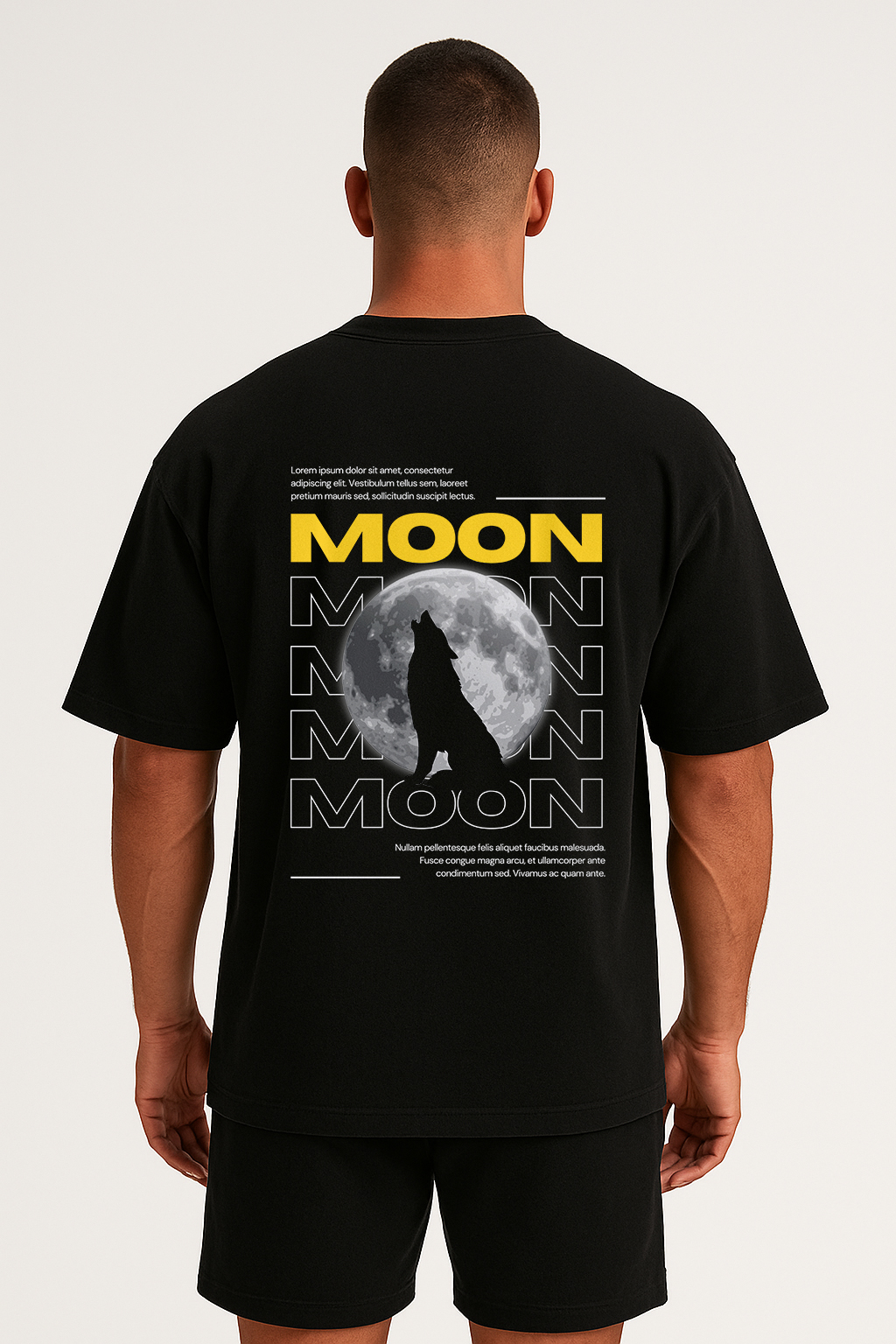 MOON HOWL – Drop Shoulder T-Shirt alternate view