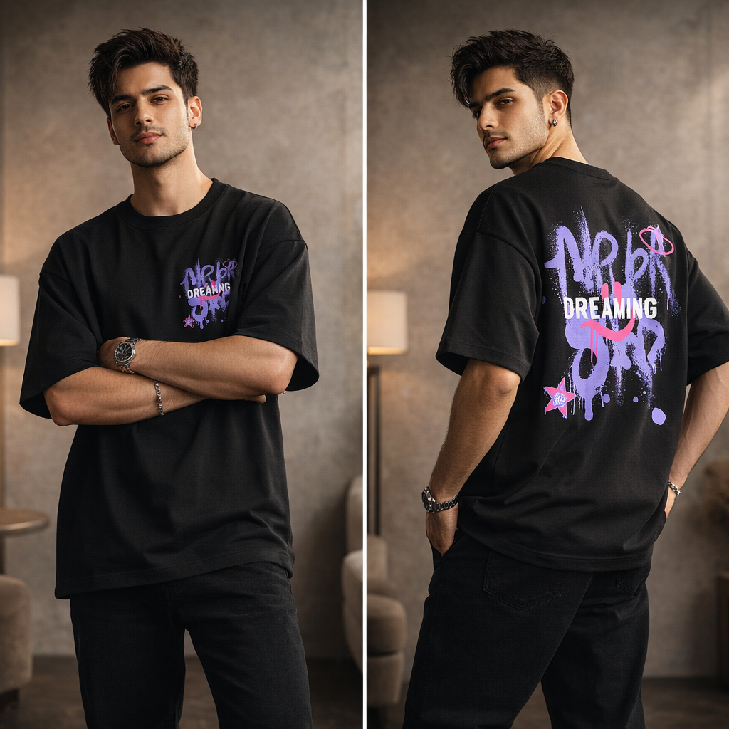 NEVER STOP DREAMING – Drop Shoulder T-Shirt