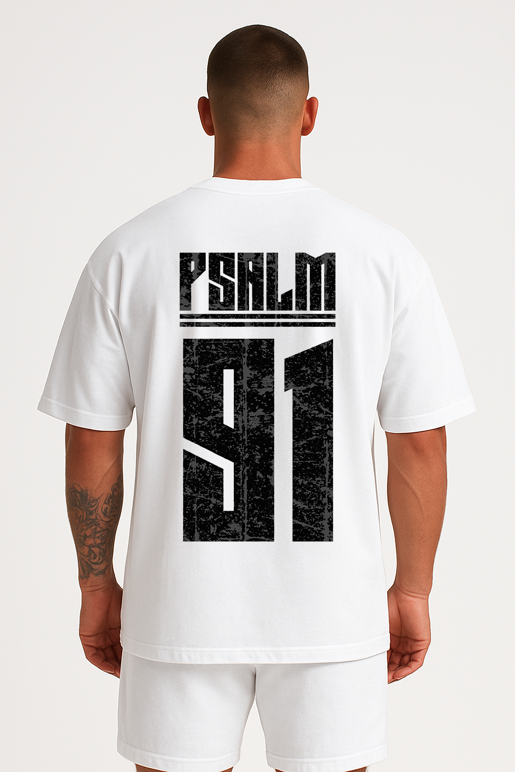 PSALM 91 – Oversized Graphic Drop Shoulder Tee alternate view